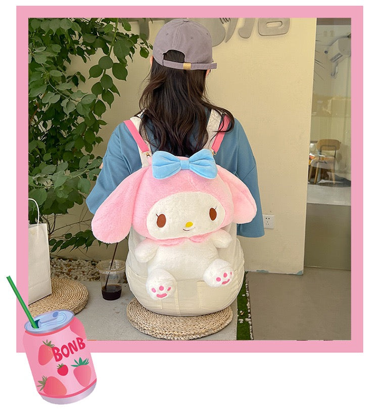Fluffy backpack