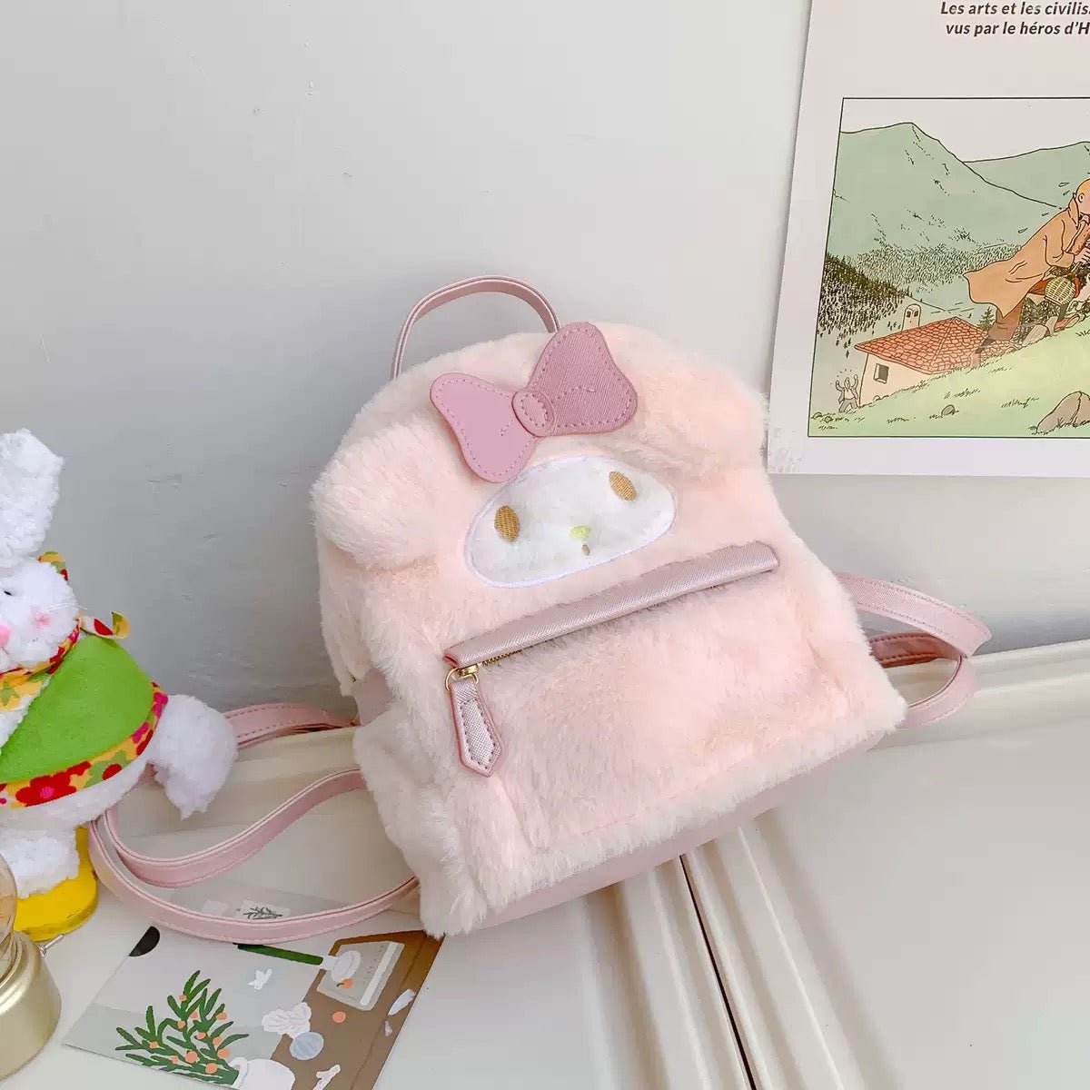 Fluffy backpack
