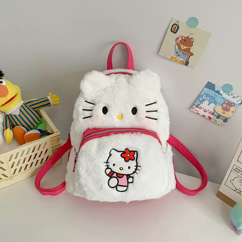 Fluffy backpack