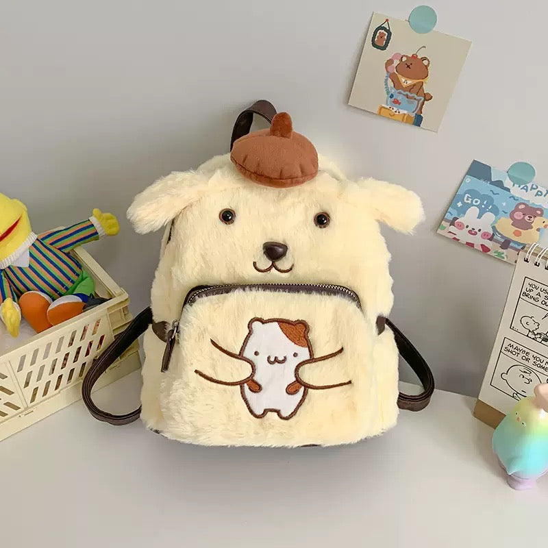 Fluffy backpack