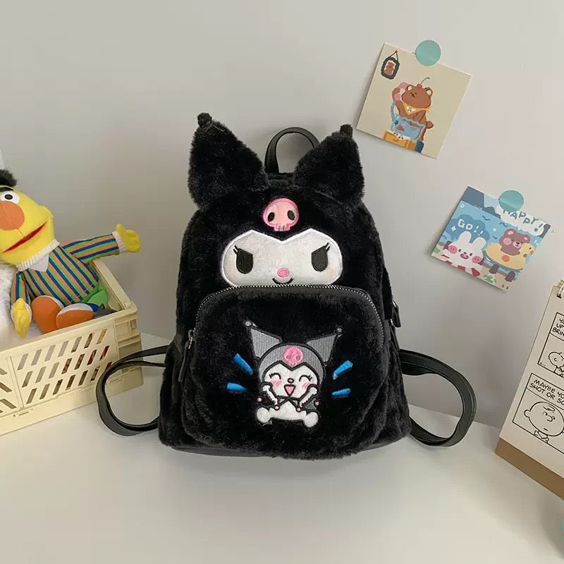 Fluffy backpack