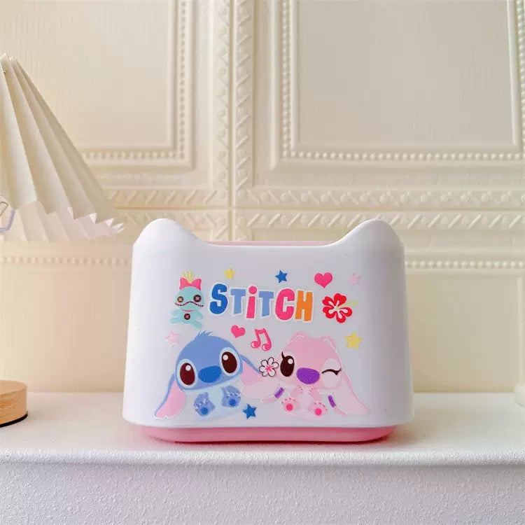 Press-top mini table bin