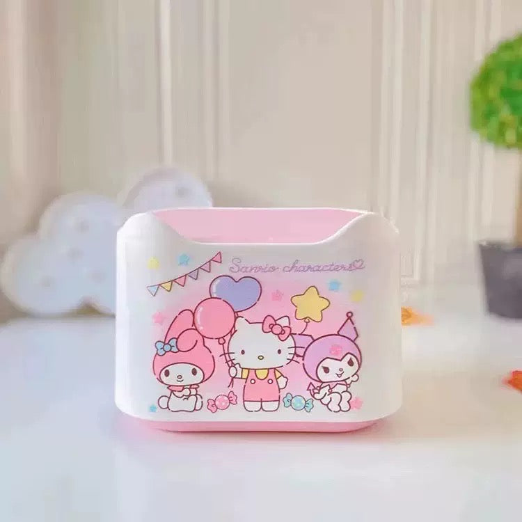Press-top mini table bin