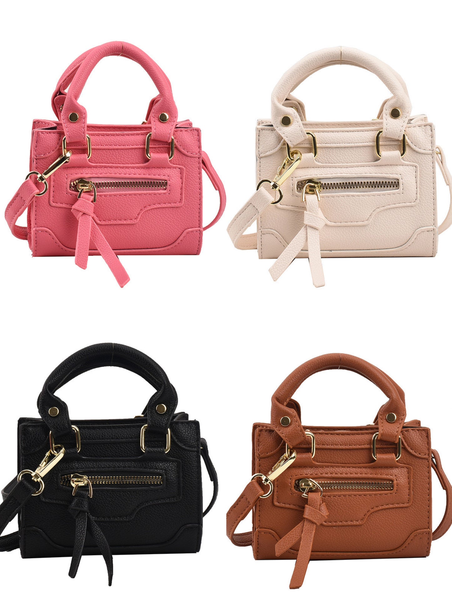 Mini bag( handle and crossbody) 4 colors are available