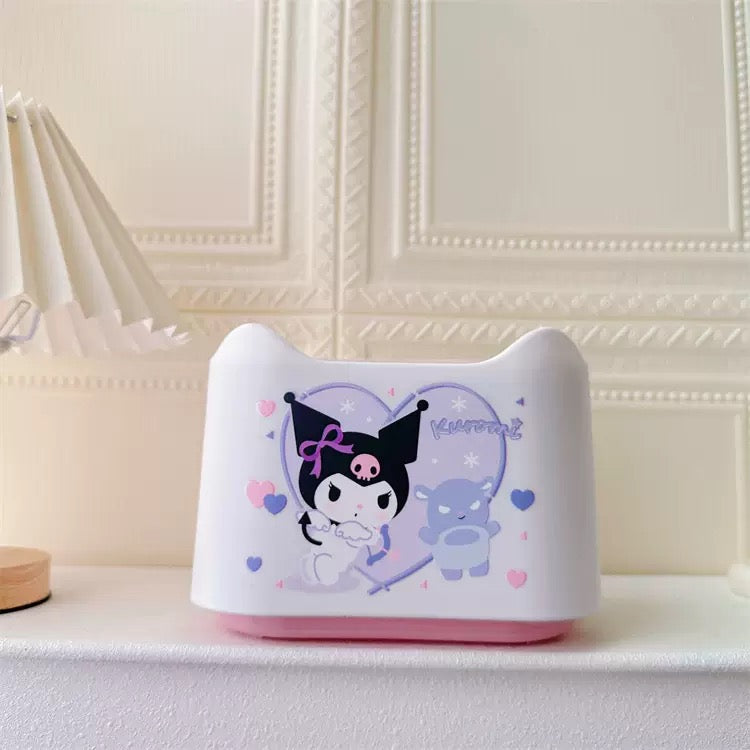 Press-top mini table bin