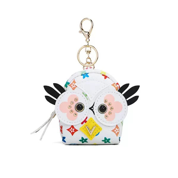 Cute owl keychain/coin mini backpack