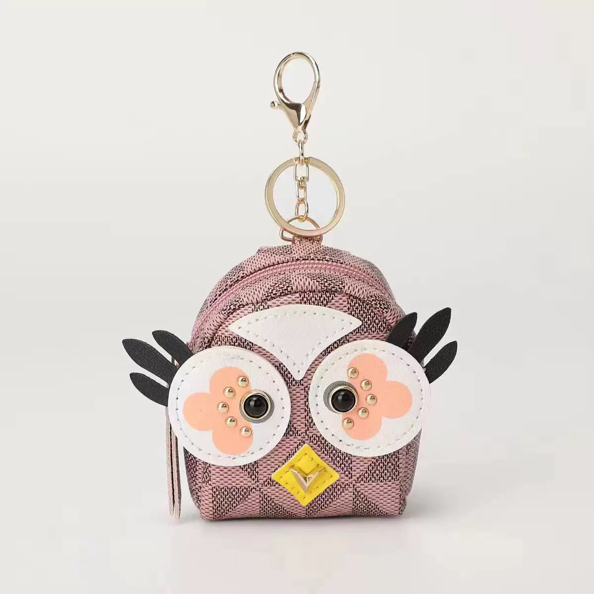 Cute owl keychain/coin mini backpack