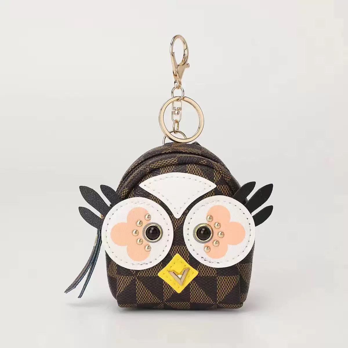 Cute owl keychain/coin mini backpack