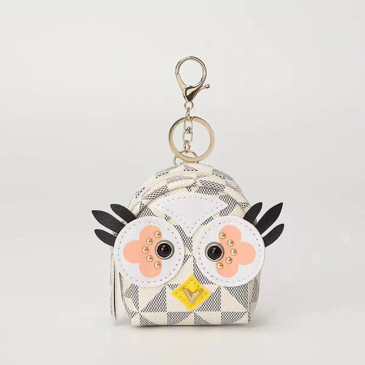 Cute owl keychain/coin mini backpack