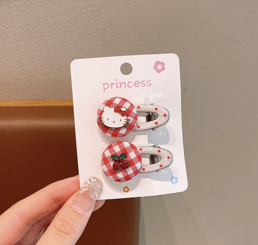 Cute kitten alloy hair clips, versatile fresh summer style, sweet and edgy bang clips, side clips, duckbill hair accessories